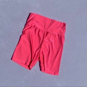 Shein athletic pink biker shorts